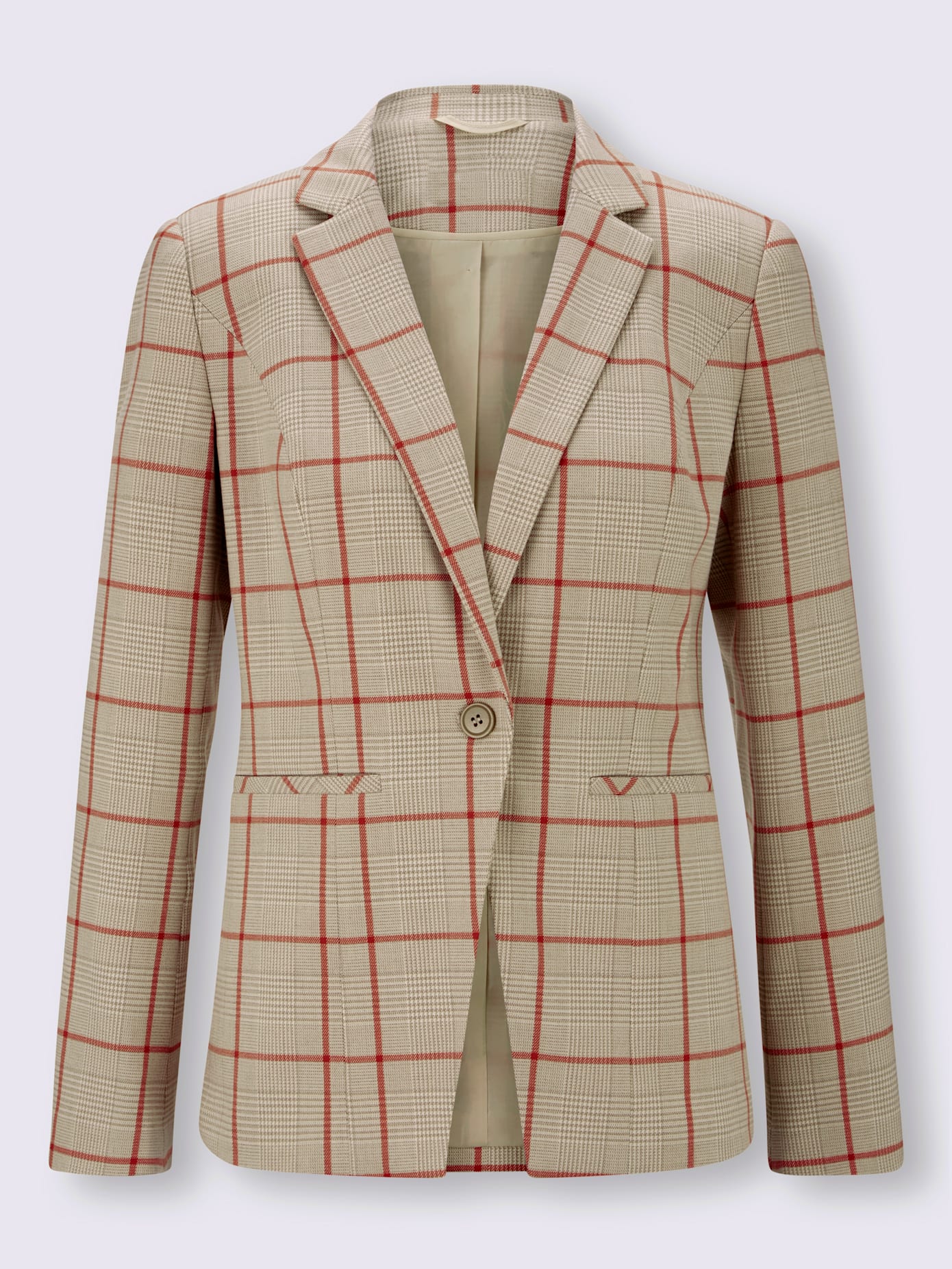Blazer motif à carreaux