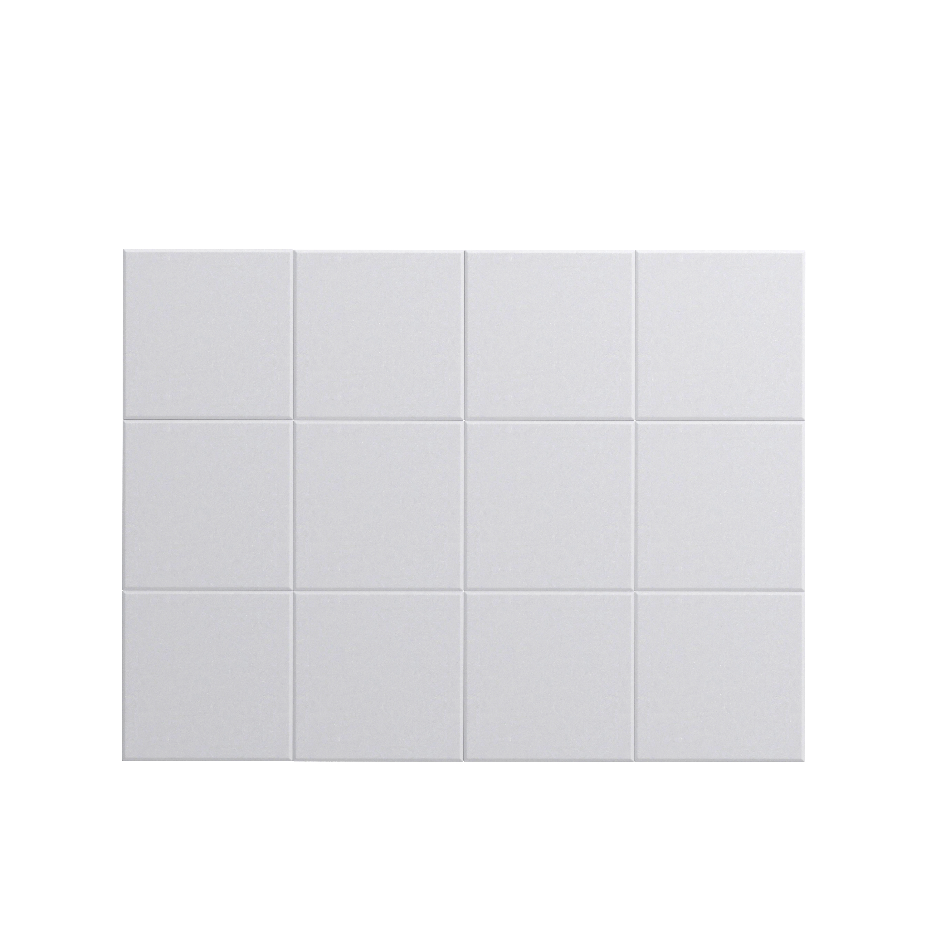 Akustikplatte 12er Set 30 x 30 cm weiss