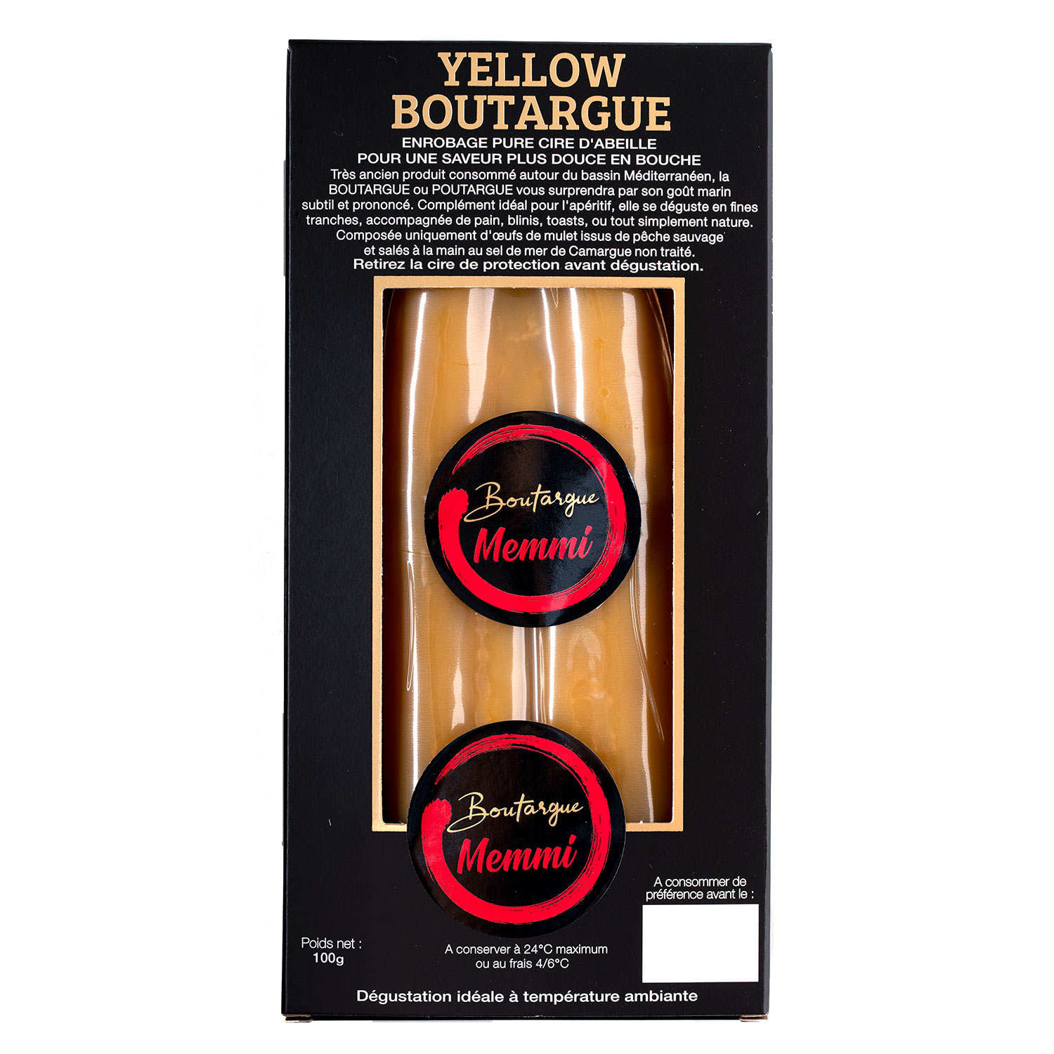 Boutargue prestige Yellow à la cire d'abeille - Memmi