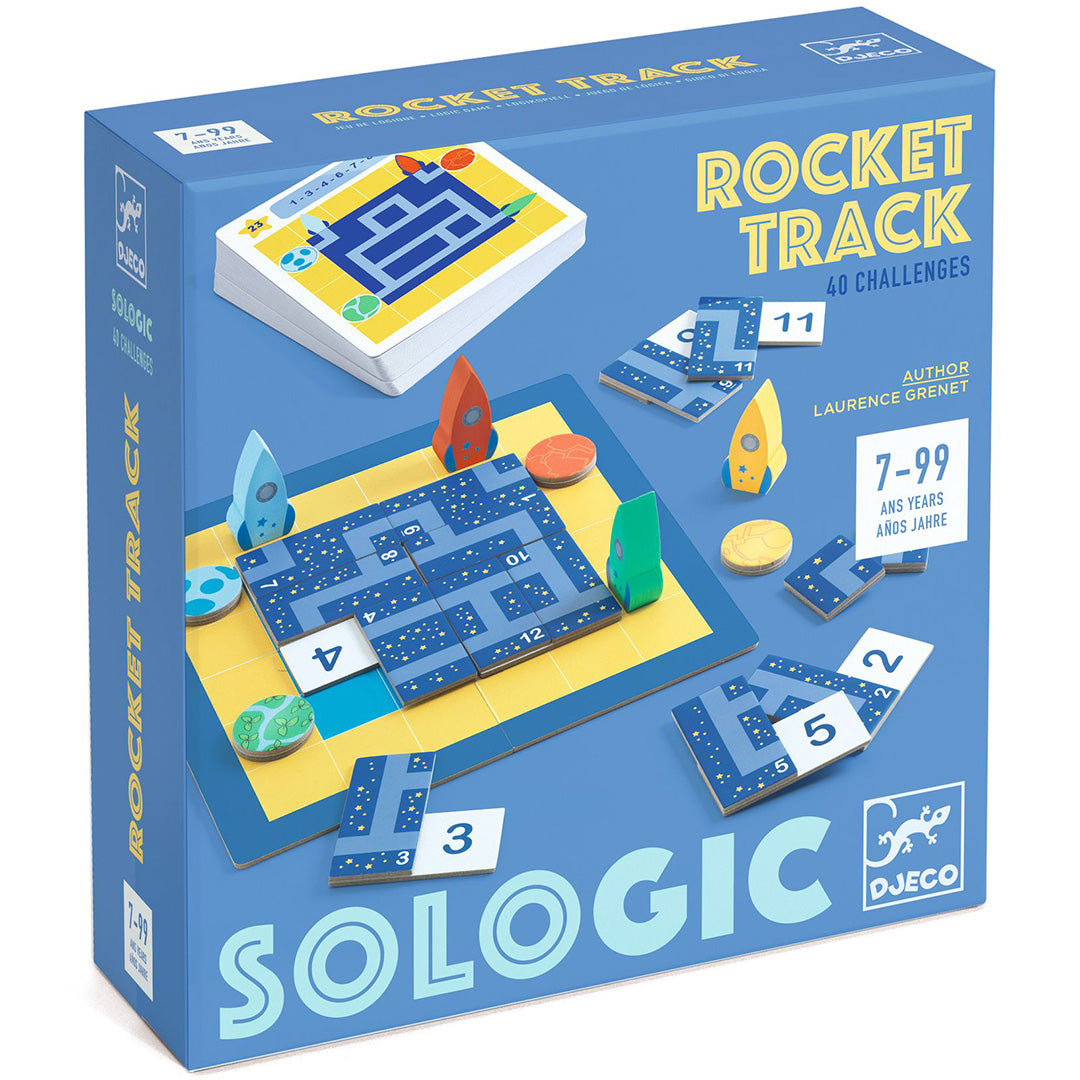 djeco puzzelspel sologic - rocket track