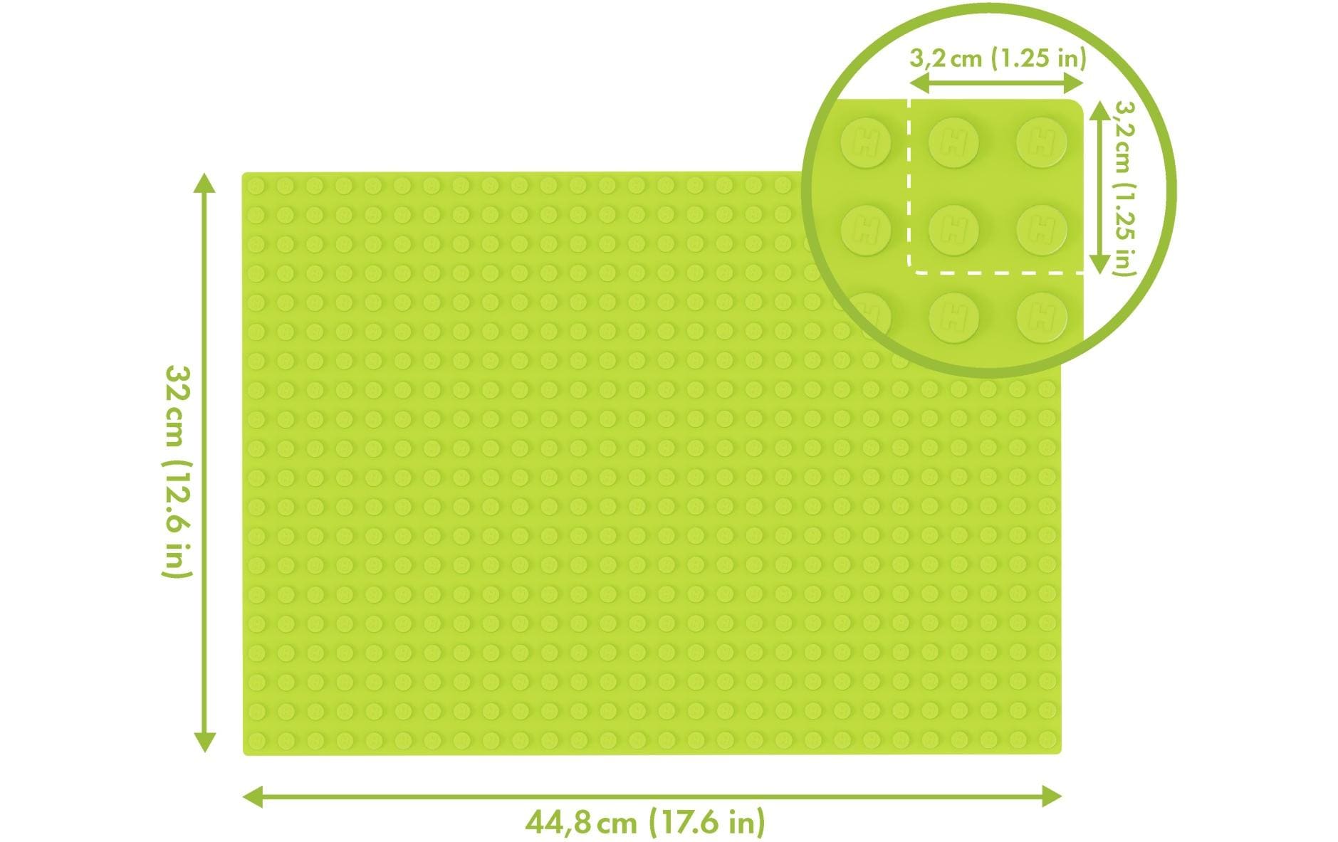Kugelbahn Zubehör 560er Grundplatte Grün 32 x 44.8 cmDIY Kugelbahn