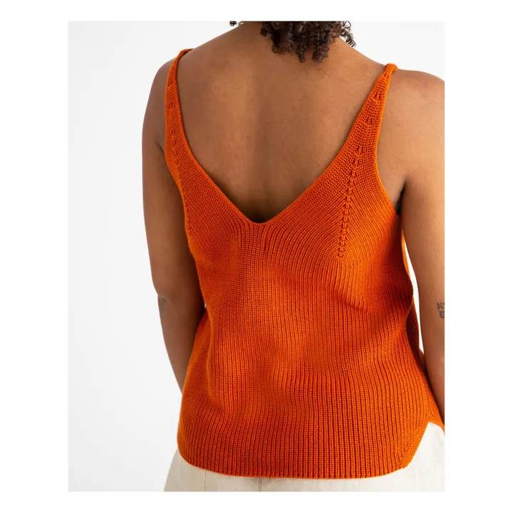 Matona Débardeur Maille Coton Bio | Rouille