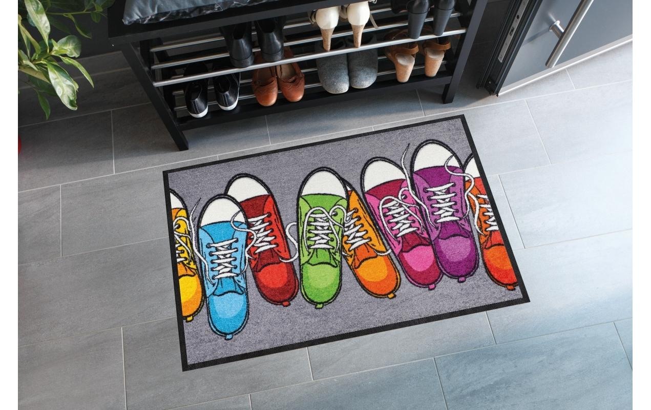 Salonloewe Fussmatte »bunte Turnschuhe Fussmatte« quadratisch