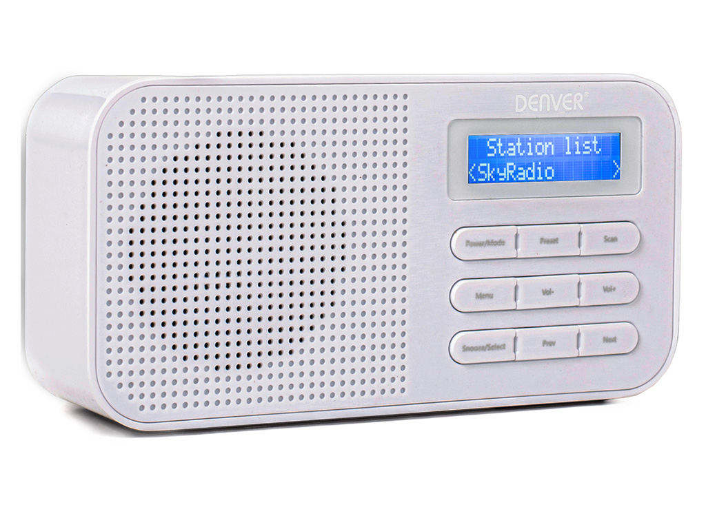 Denver DAB42 DAB+/ FM Radio wekker - White