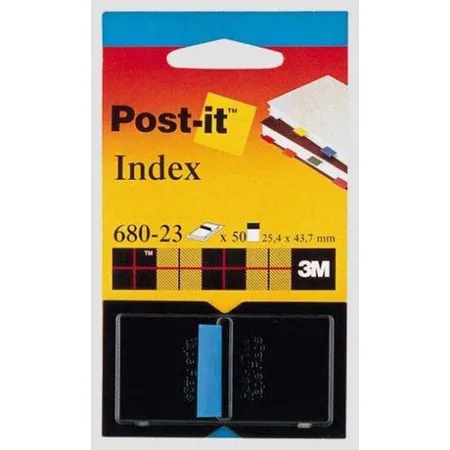 Post-it® Haftstreifen Index Standard, 25,4 x 43,2 mm, blau