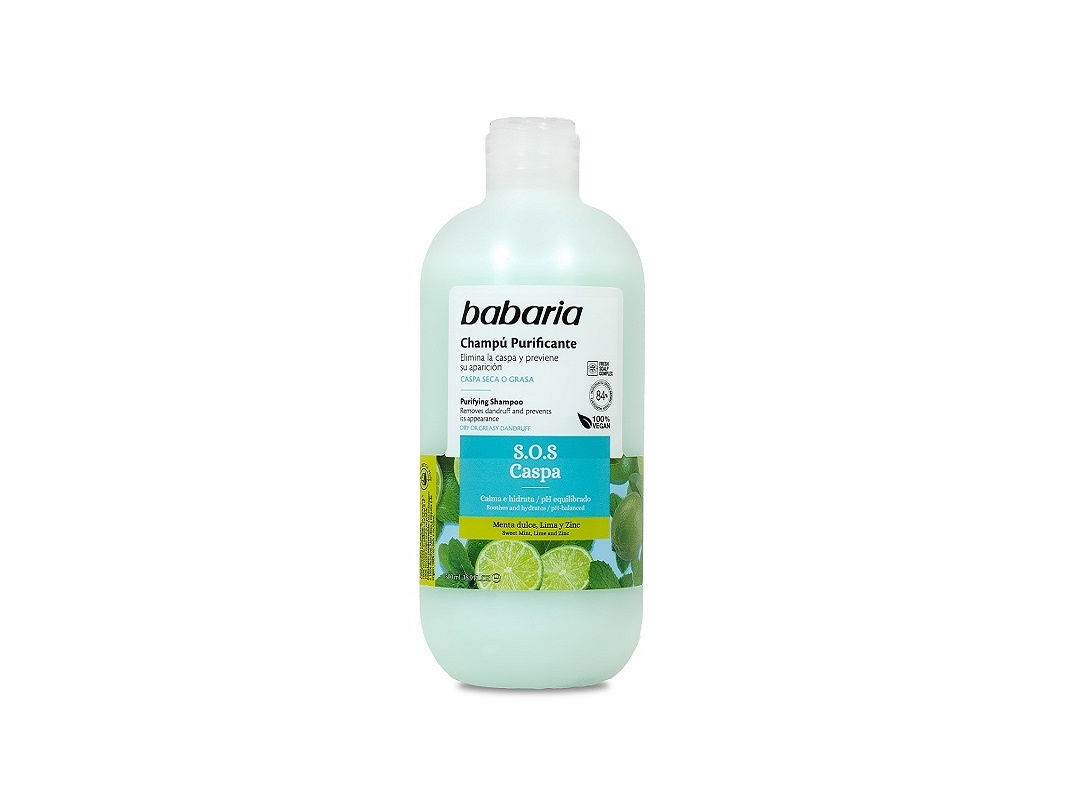 CHAMPÔ PURIFICANTE SOS ANTI-CASPA BABARIA 500 ML.