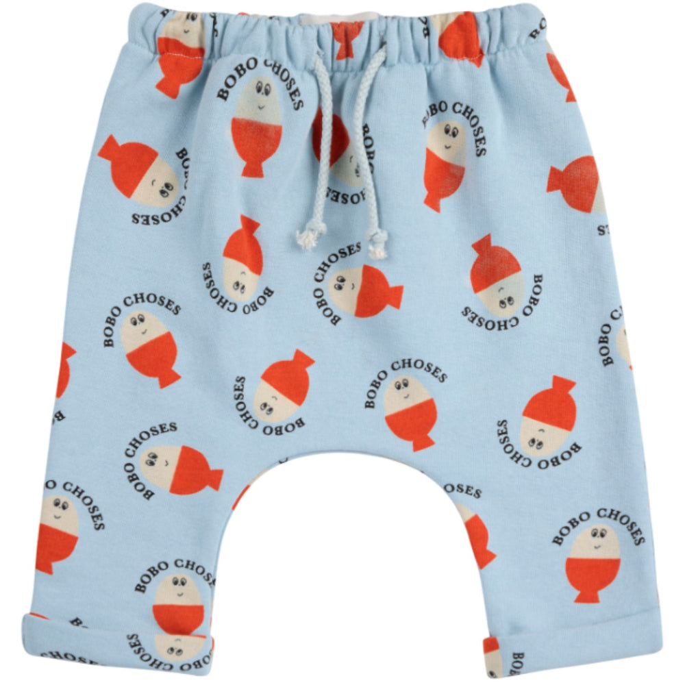 Køb Bobo Choses Lys Blue Morning Egg All Over Harem Bukser