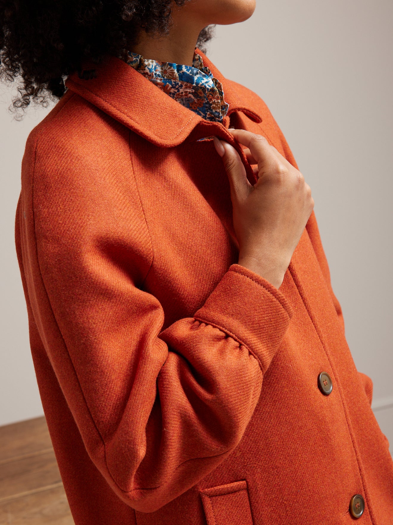 Manteau drap de laine femme laine recyclée
