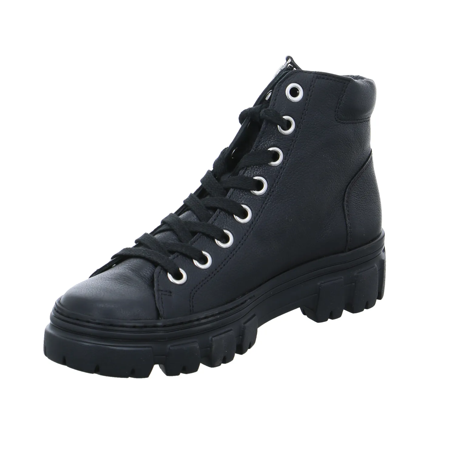 PAUL GREEN Boot Schwarz Leder