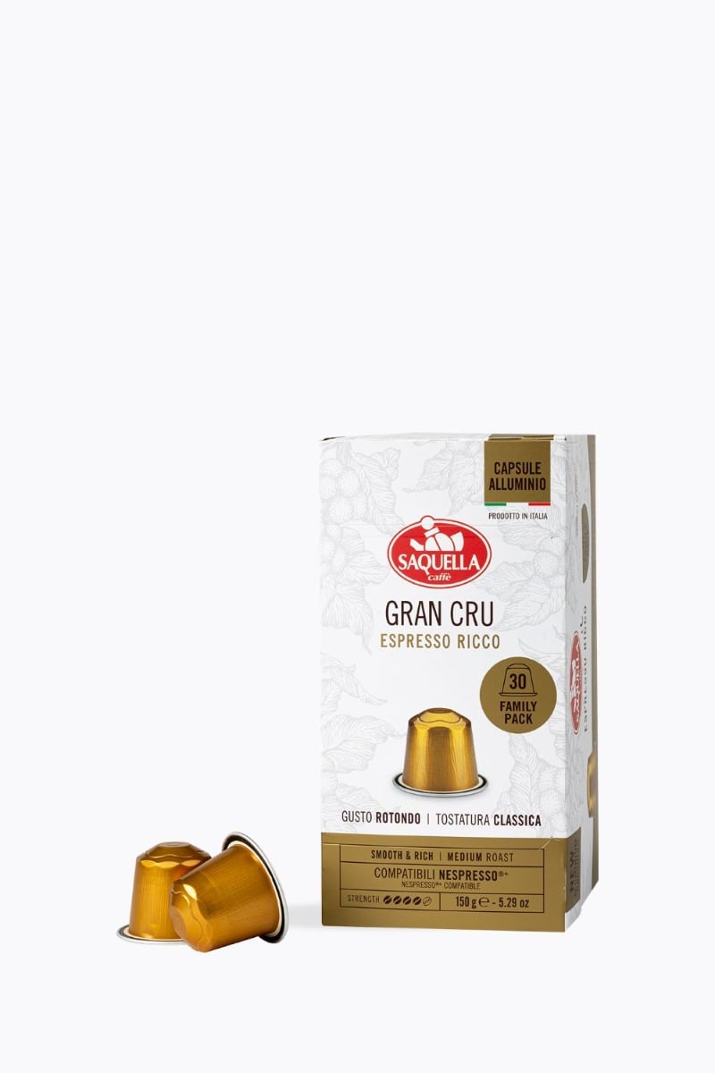 Saquella Gran Cru Espresso Ricco 30 Kapseln Nespresso® kompatibel