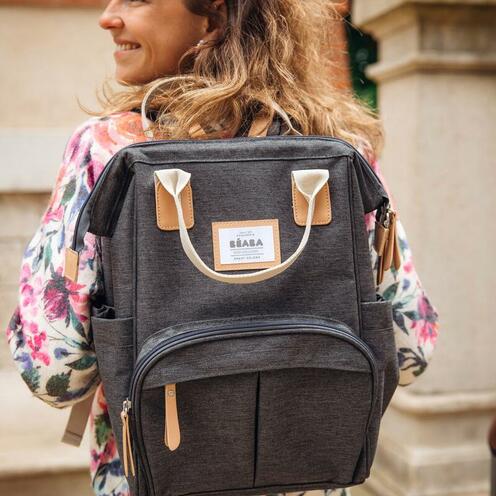 Sac à langer à dos Wellington Dark Grey - BEABA