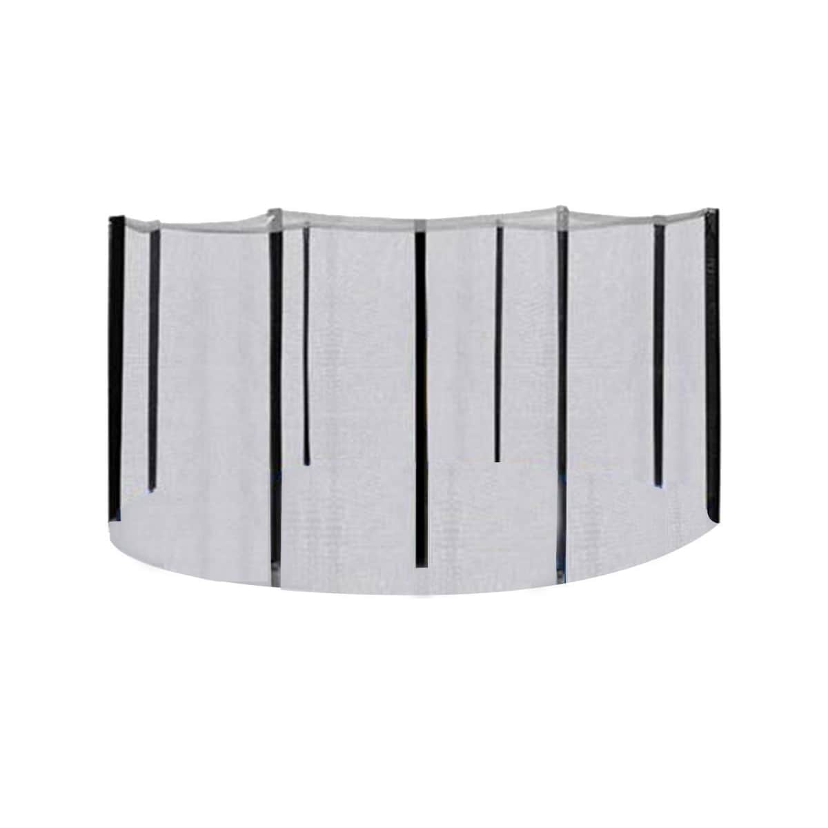 Kapsling for 305cm marktrampolin, med stenger, sort