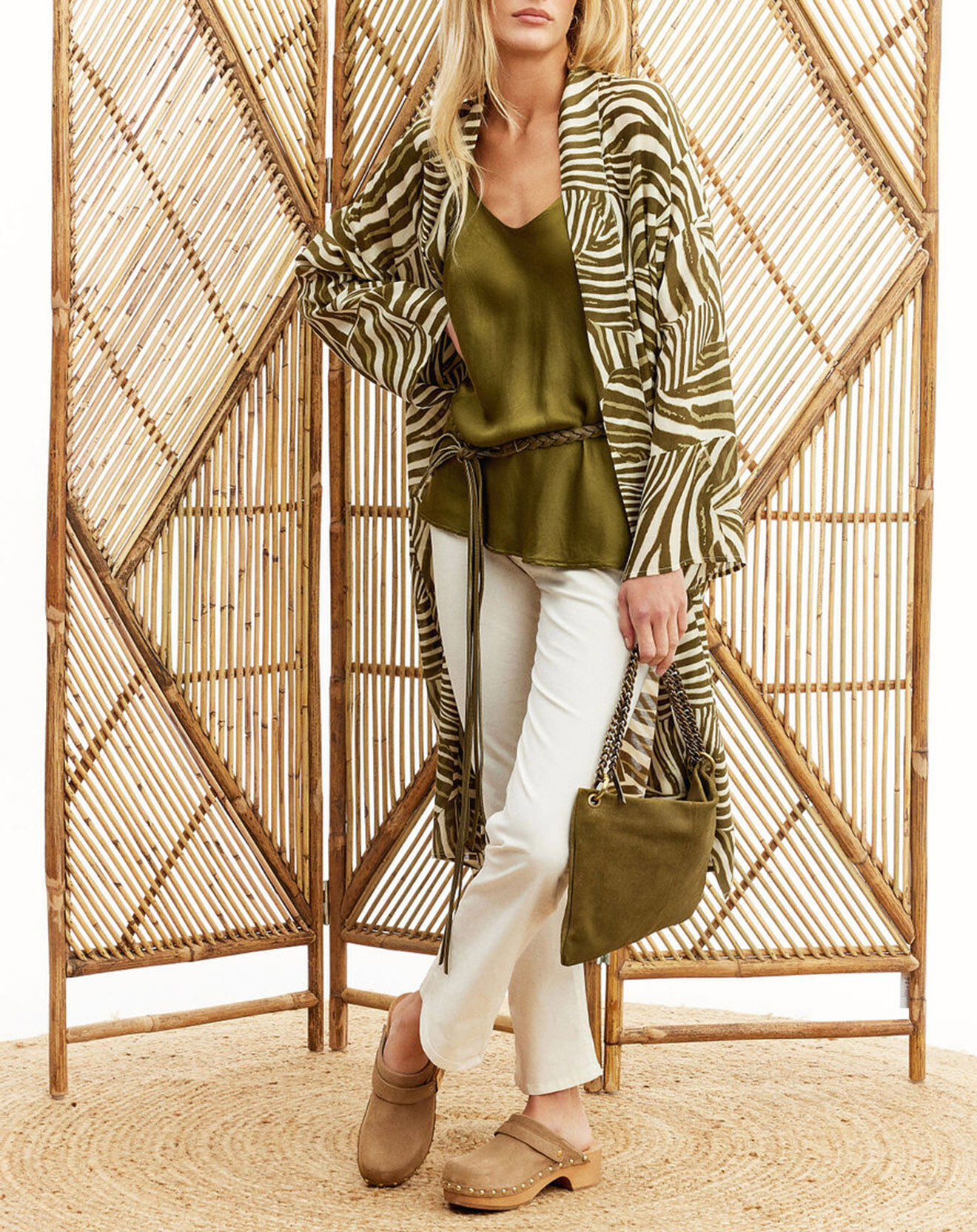 Lauren Vidal Kimono Jane verte