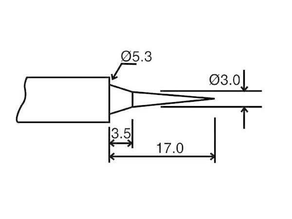 Velleman Lötspitze BITC10N2 Rund 0.8 mm Ersatzspitze