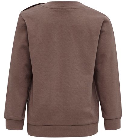 Hummel Sweatshirt - hmlLime - Deep Taupe m. Silber
