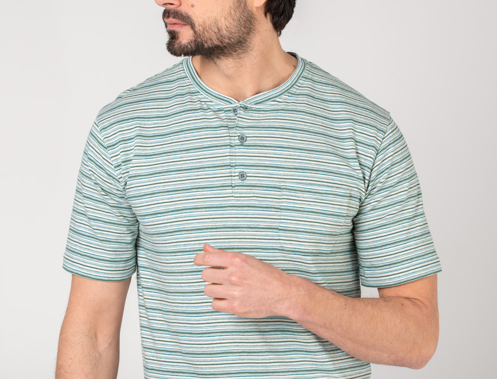 Pyjama short homme-Coups de pinceaux