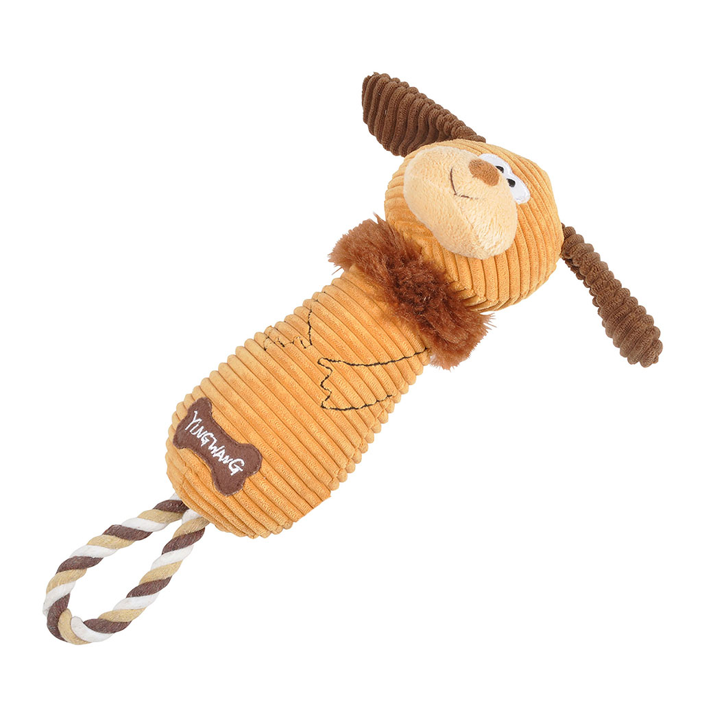 Jouet peluche chien corde 20x40x10cm