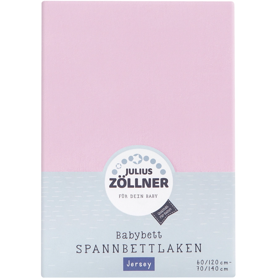 JULIUS ZÖLLNER Spannbetttuch Jersey rosa