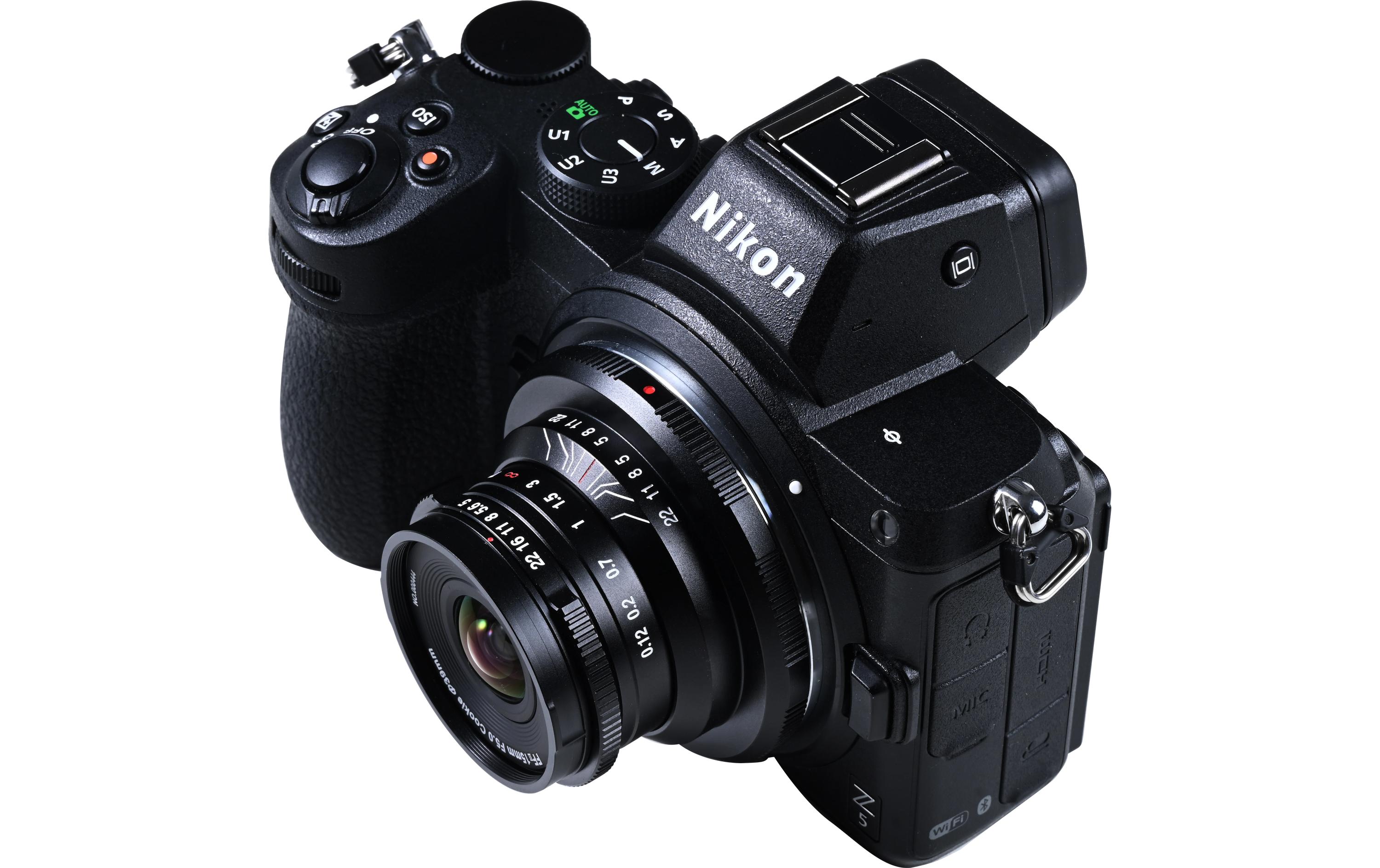 Festbrennweite 15 mm F/5 Cookie FF – Nikon Z<br>15 mm F/5 Objektiv für Nikon Z Kameras