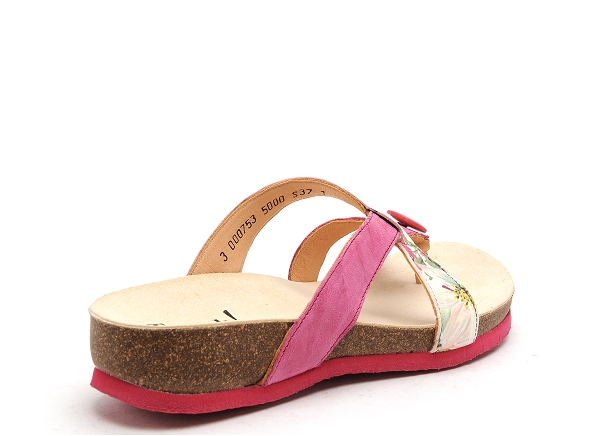 Think mules et sabots plats femme julia  753 rose