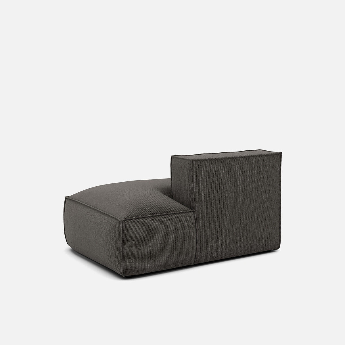 LA REDOUTE INTERIEURS<br>Sofá lounge, direito, tecido texturizado, Seven