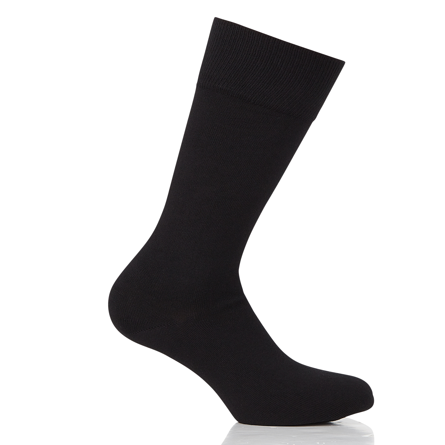Chaussettes en coton mélangé| Noir