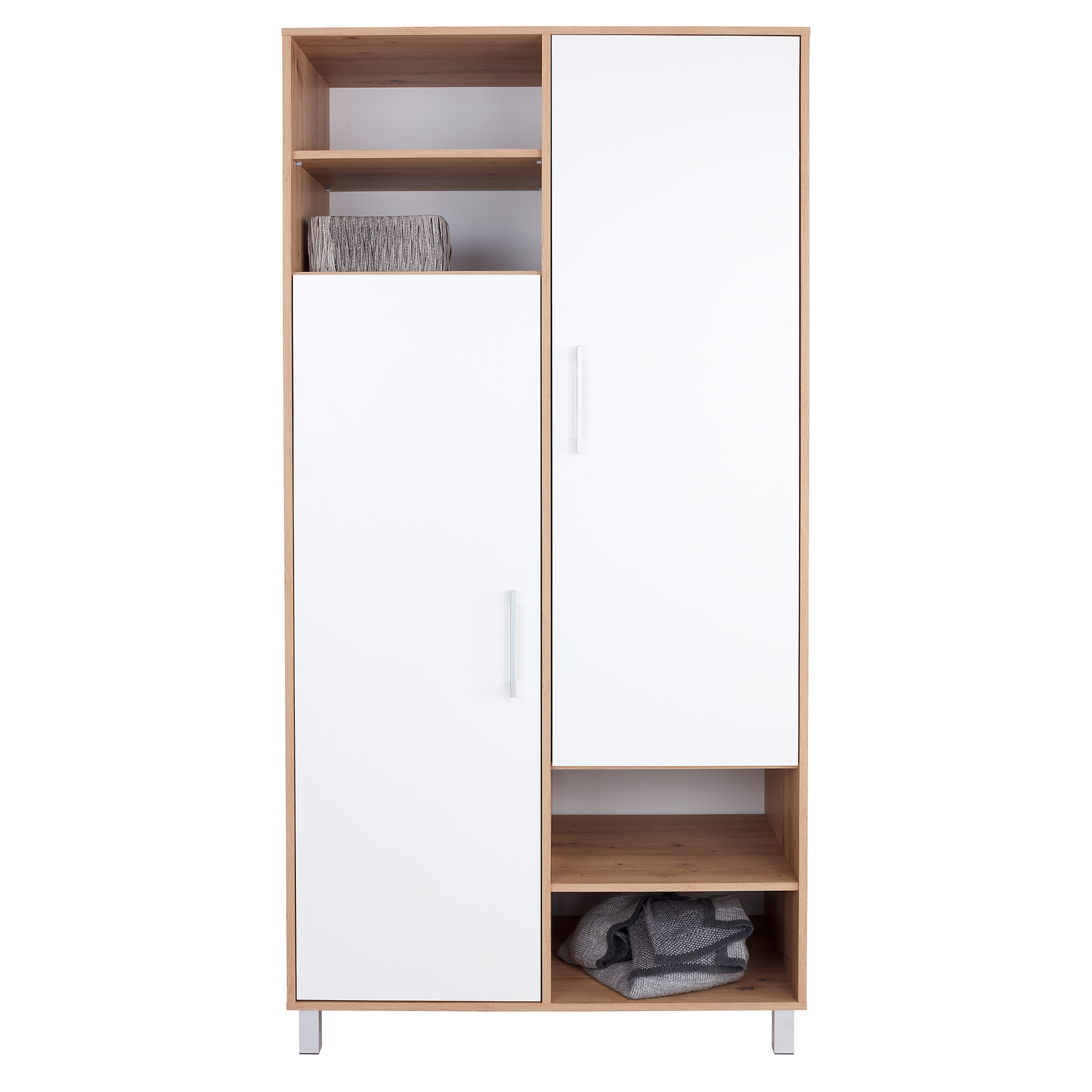 Kleiderschrank - Artisan Eiche-alpinweiß - 99 cm breit