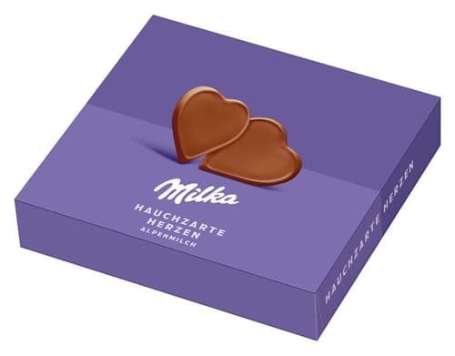 Milka Hauchzarte Herzen Alpenmilch