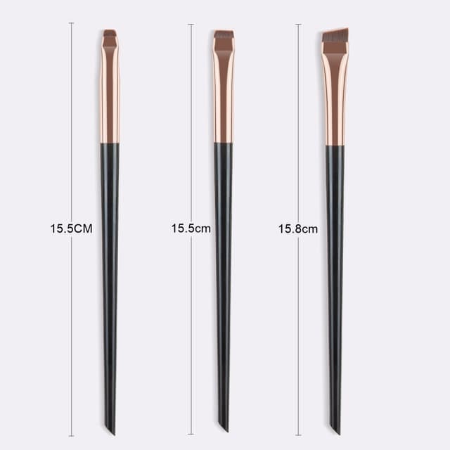 3stk Makeup Børster Øjenskygge Eyeliner Øjenbrynsmakeup