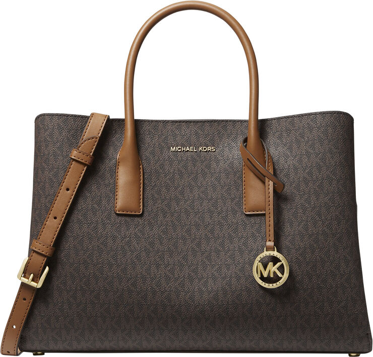 Michael Kors LG SATCHEL Brn/acorn