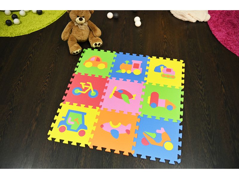 Knorrtoys Puzzlematte Fahrzeuge 9-Teilig 9-Teiliges Puzzlemattenset