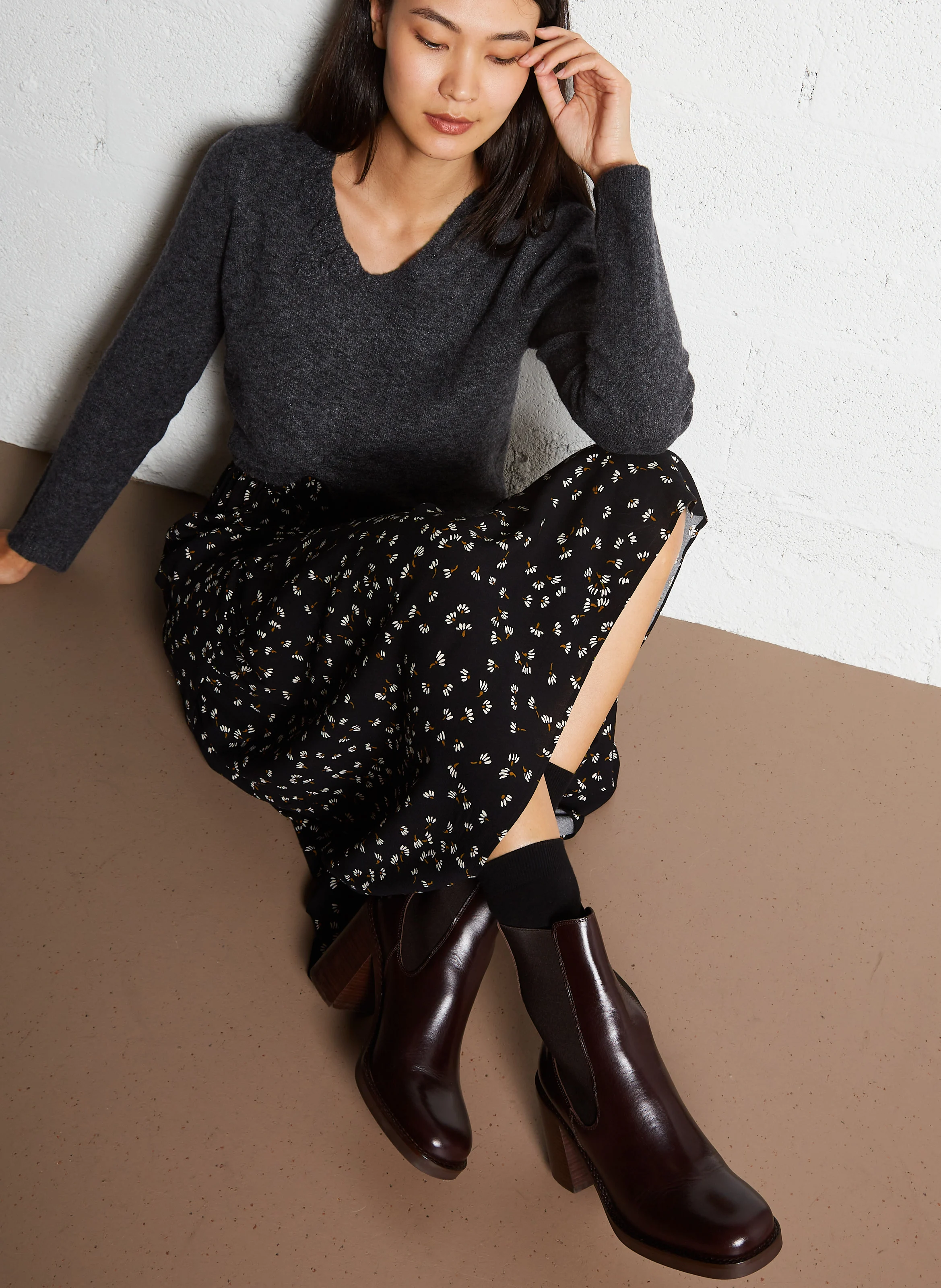 BRETZ - Bottines en cuir | Marron