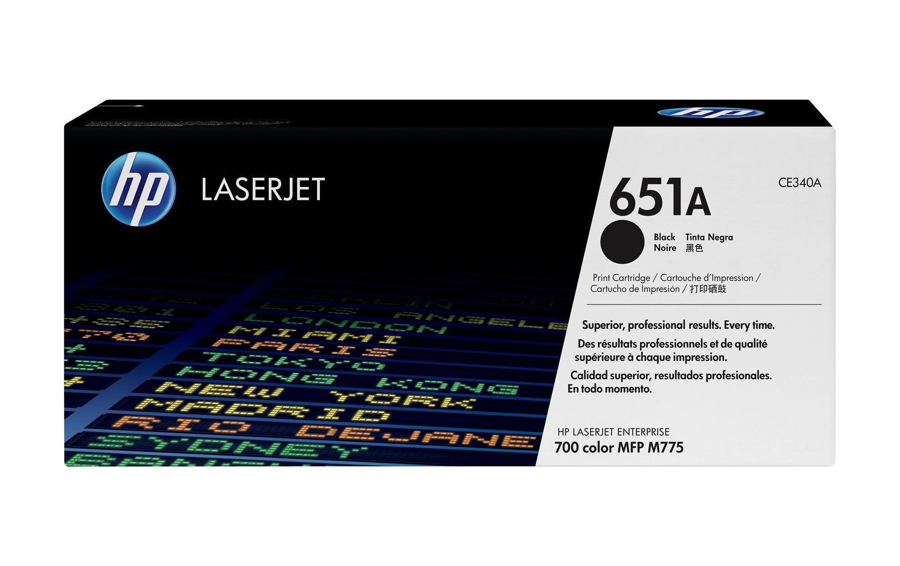 Toner Nr. 651A (CE340A) Black<br>Tonerkartusche