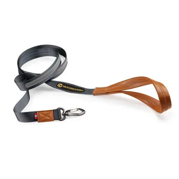 Seleverkstedet Seleverkstedet Link Dog lead 20mm Grå/brun
