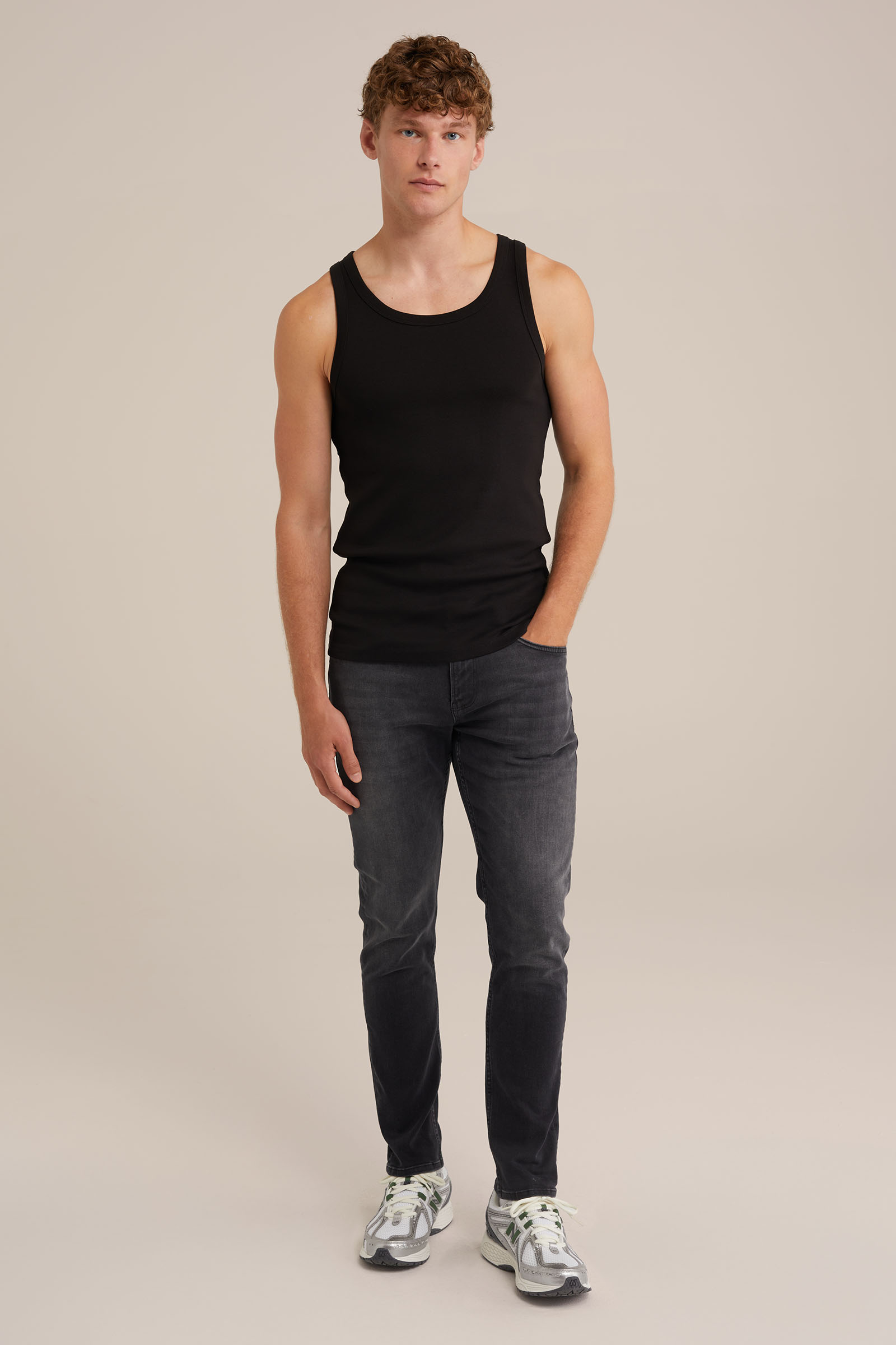 underwear singlet, 2-pack WE Fashion Zwart
