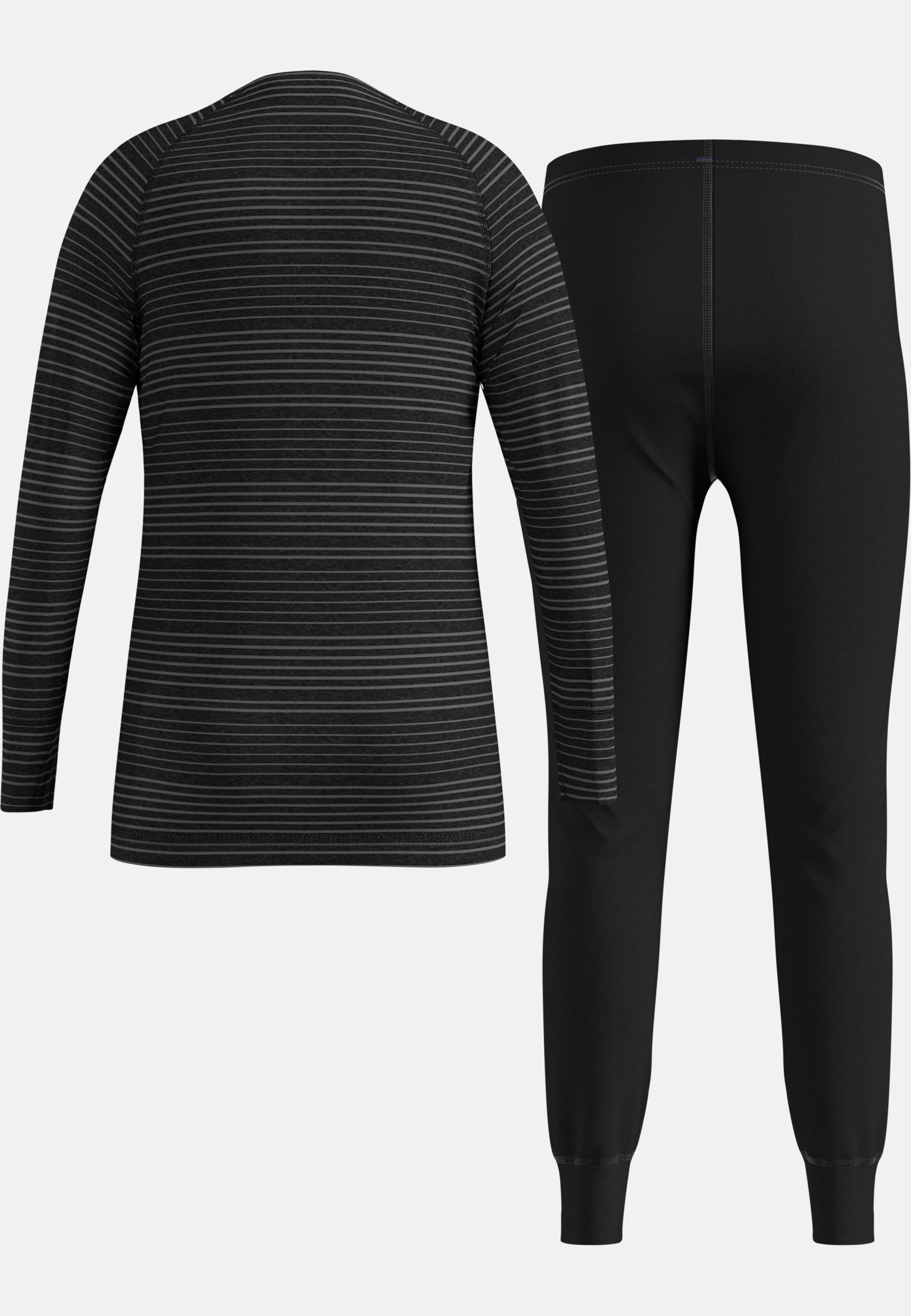 Active Warm Base layer Set in black - grey melange