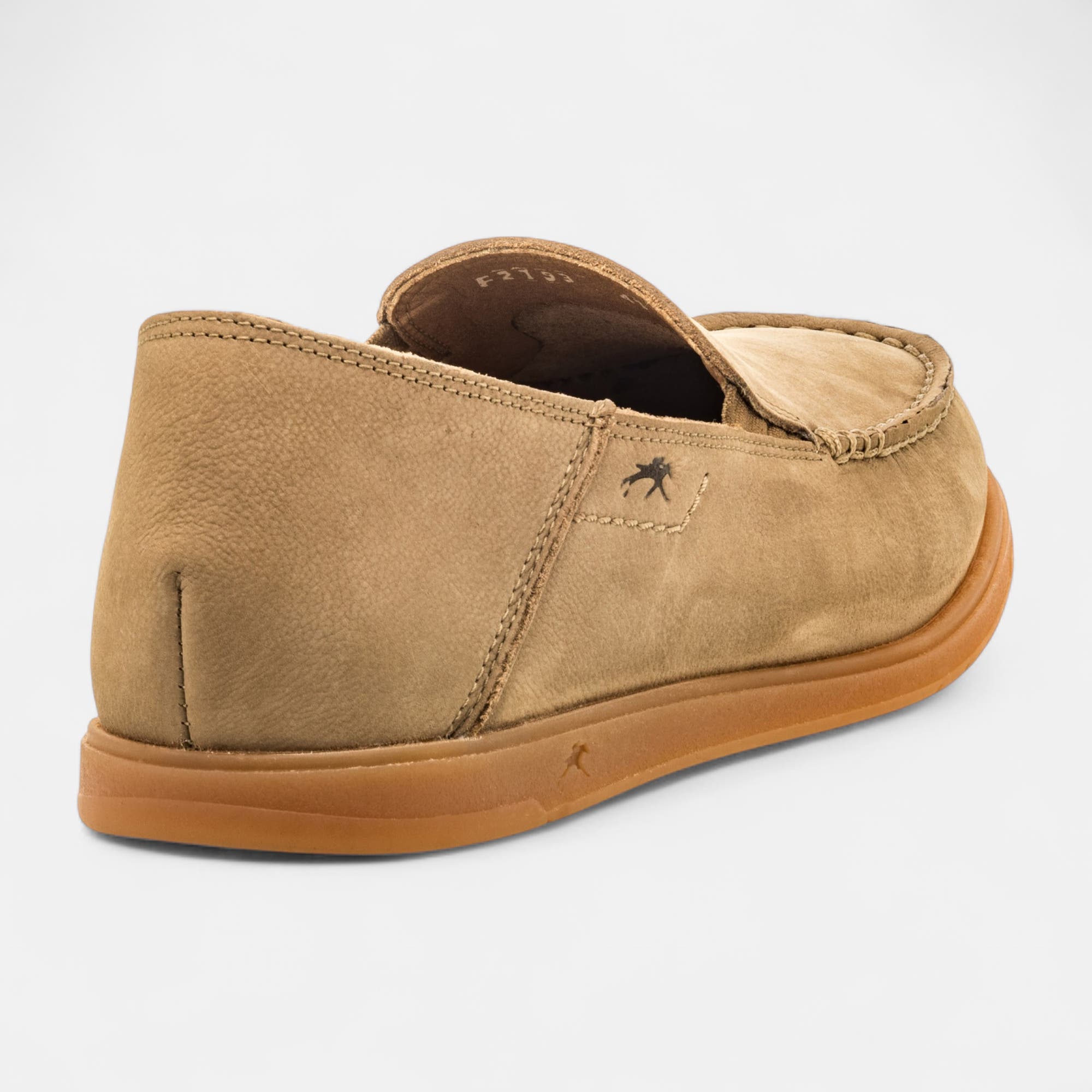 Mocassins pieds sensibles Homme en cuir beige