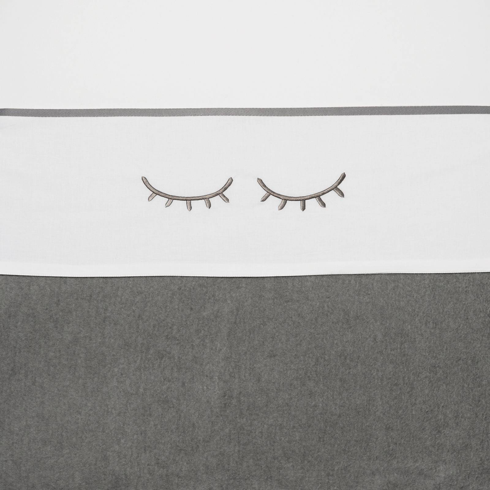 Meyco Sleepy eyes ledikantlaken 100x150 cm grijs