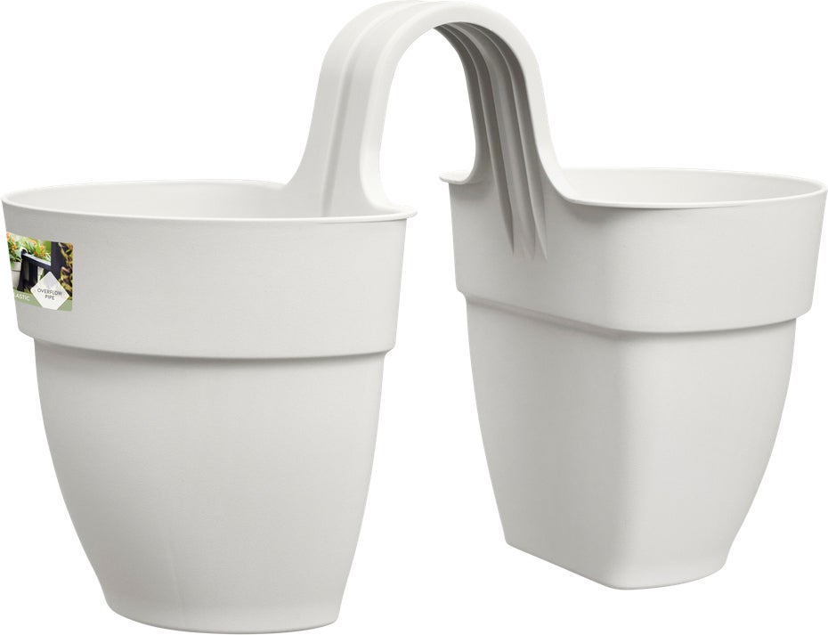 Elho balkonbak Vibia Campana Flower Twin wit 20,5 x 38,4 x 26,5 cm