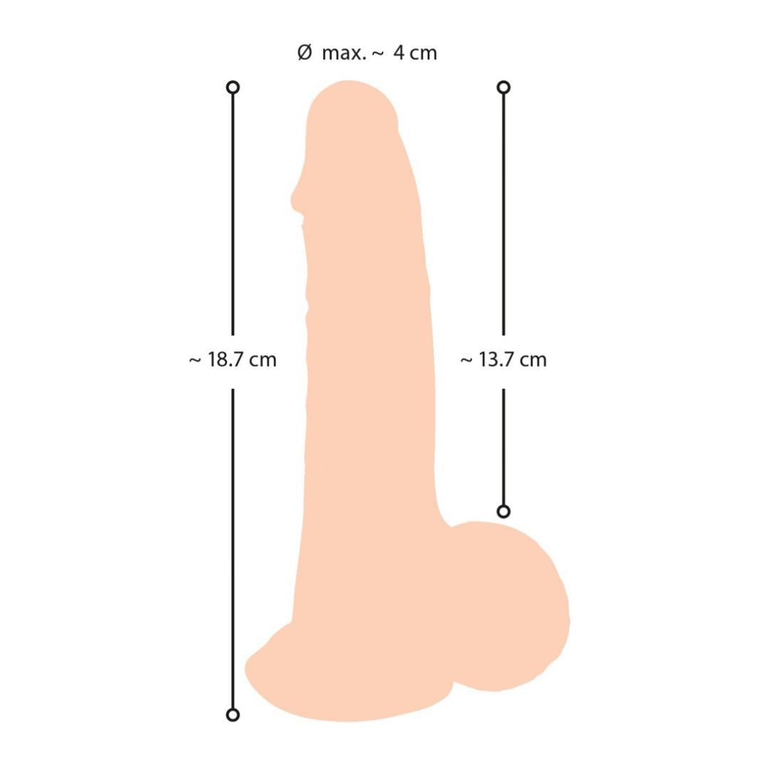 Nature Skin Dildo mit beweglicher Haut, 25cm