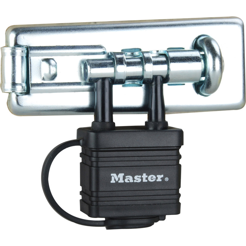 Master Lock lange grendel met hangslot 110mm lang