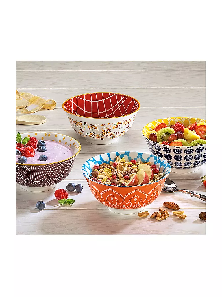 CILIO Dessertschale - Bowl AMICI 15,5cm Blumen bunt