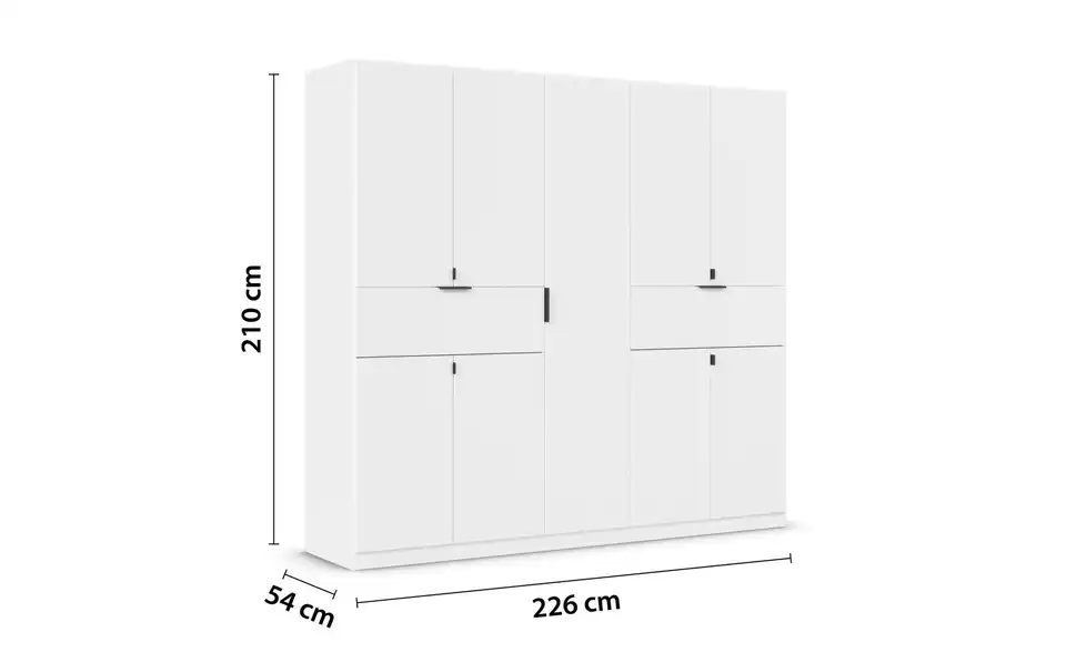 Drehtürenschrank 226 cm 9 Stück