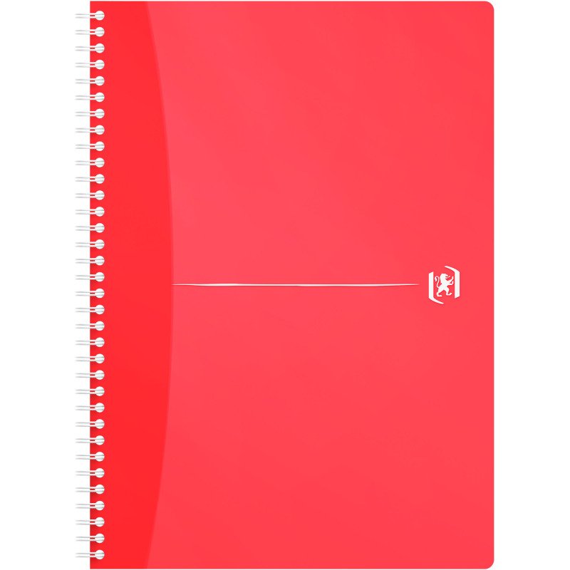 Cahier spirale Oxford My Colour A4 21 X 29,7 cm - blanc ligné - 180 pages