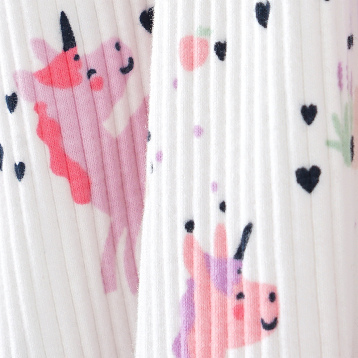 Topomini Baby Kleid mit Einhörnern weiss / bunt