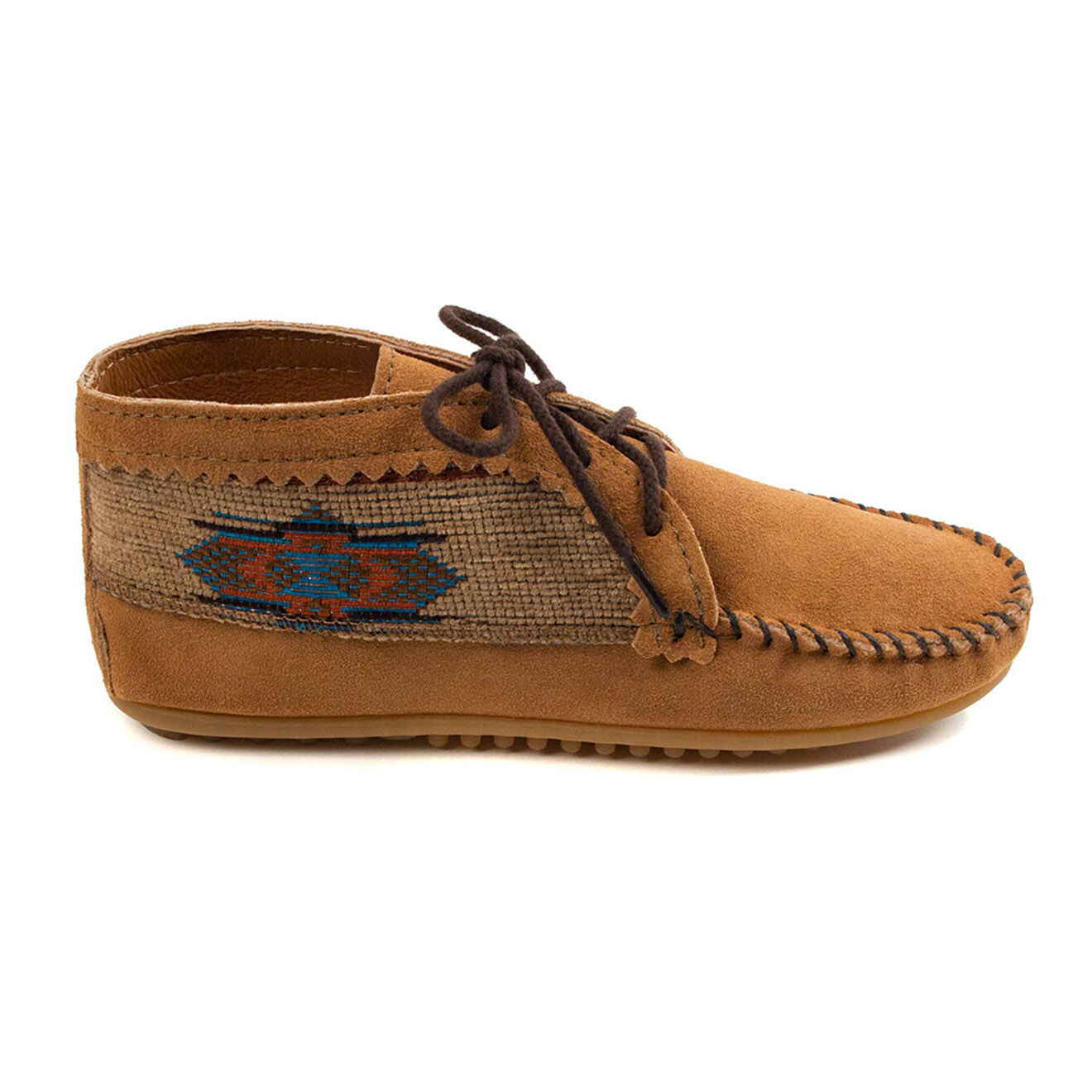 Minnetonka Boots en Velours de Cuir El Paso II taupe