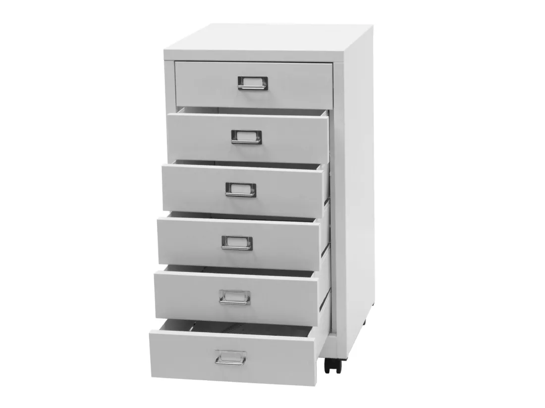 Caisson à roulettes MCW-L49, blanc
