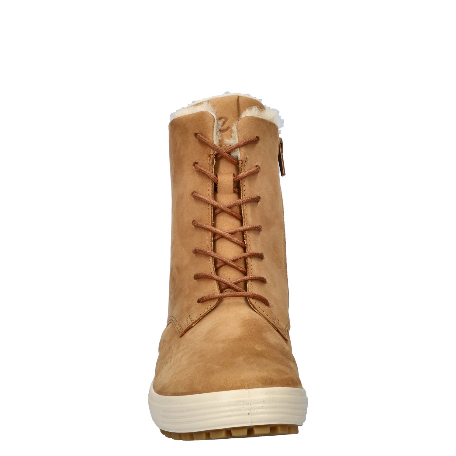 Soft 7 Tred dames veterboot Ecco Bruin