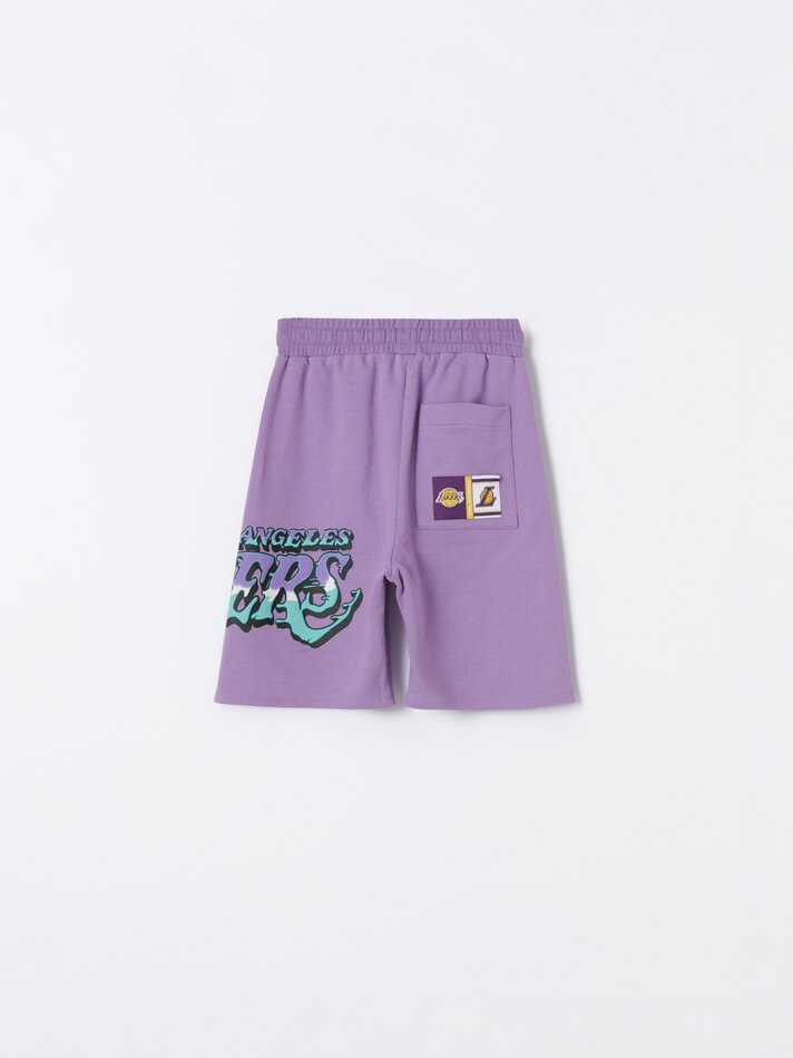 Bermuda de lã Los Angeles Lakers NBA - Roxo claro