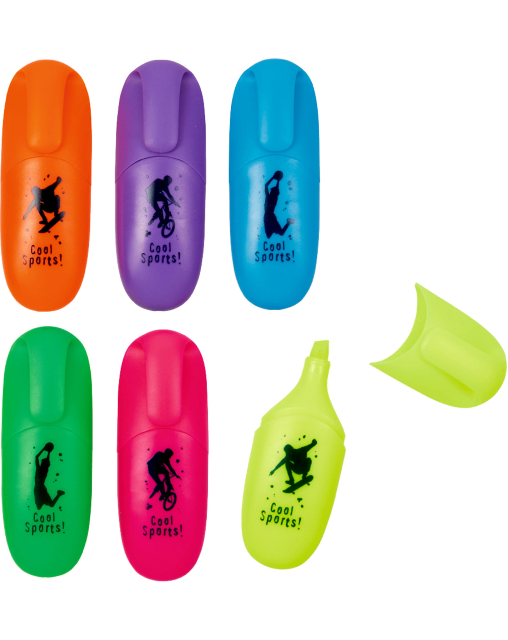 Neon-Marker COOL SPORTS! 6 Stück